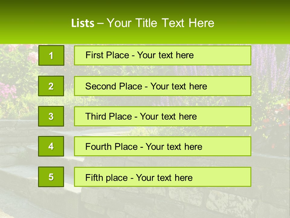 Plant Exterior Backyard PowerPoint Template