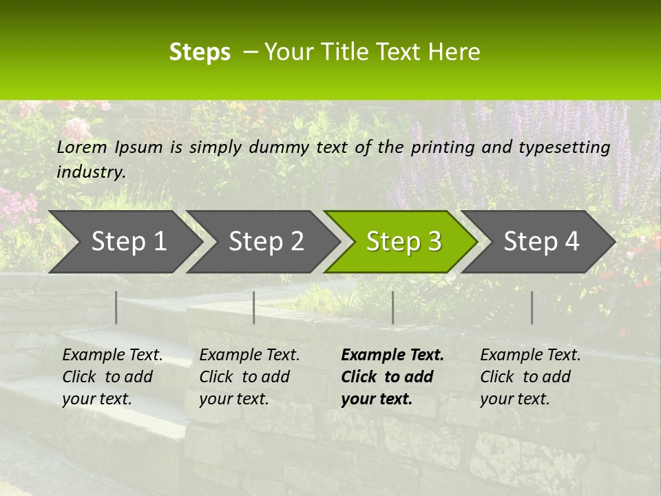 Plant Exterior Backyard PowerPoint Template