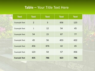 Plant Exterior Backyard PowerPoint Template