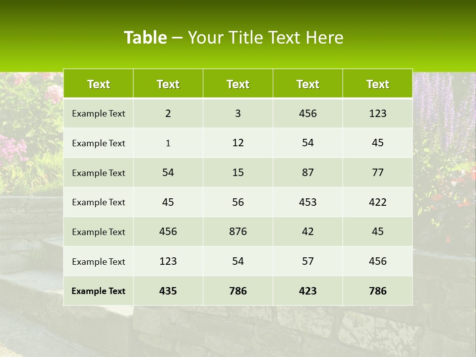 Plant Exterior Backyard PowerPoint Template