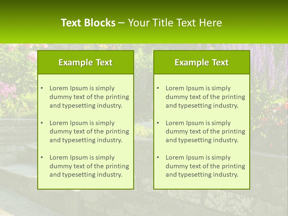 Plant Exterior Backyard PowerPoint Template