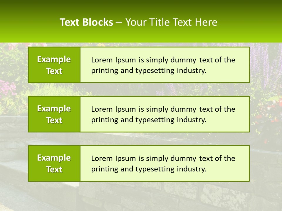 Plant Exterior Backyard PowerPoint Template