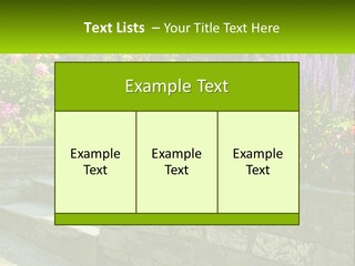 Plant Exterior Backyard PowerPoint Template