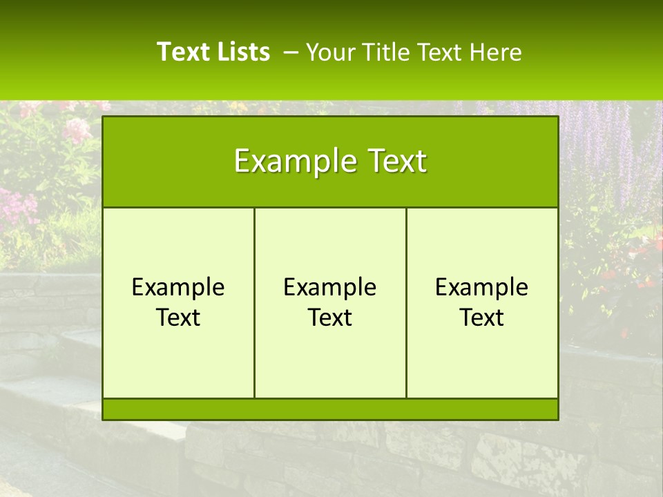 Plant Exterior Backyard PowerPoint Template