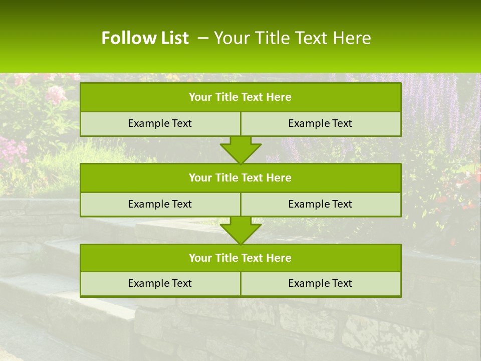 Plant Exterior Backyard PowerPoint Template