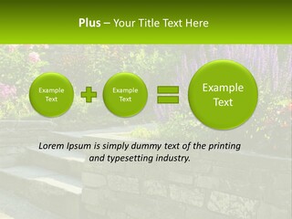 Plant Exterior Backyard PowerPoint Template