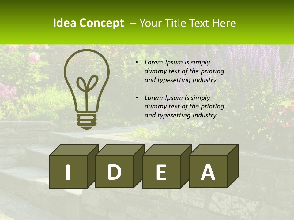 Plant Exterior Backyard PowerPoint Template