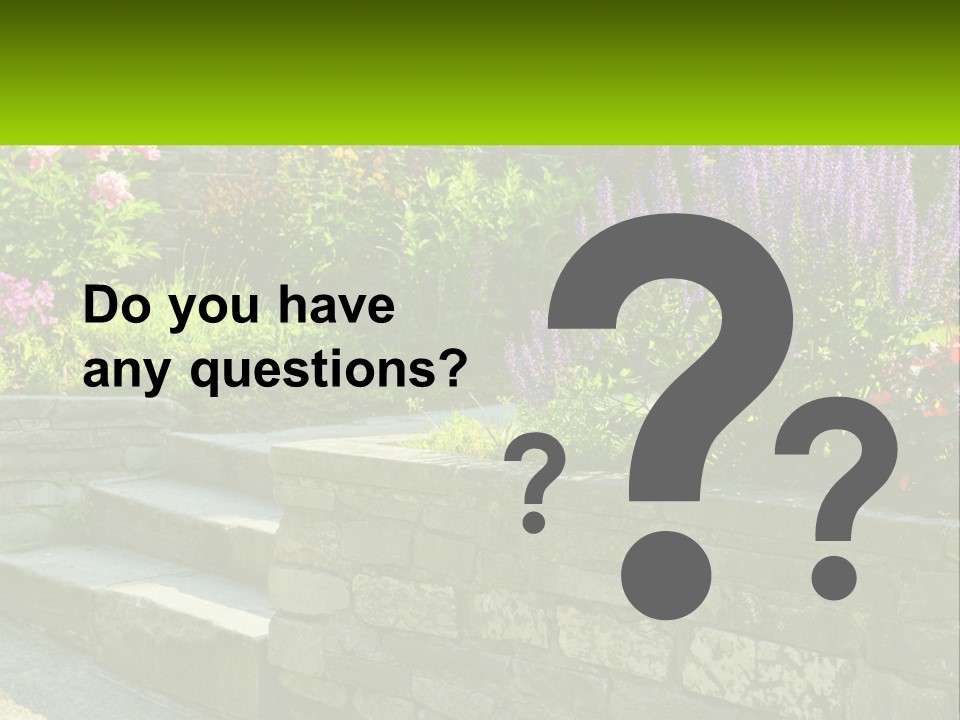 Plant Exterior Backyard PowerPoint Template