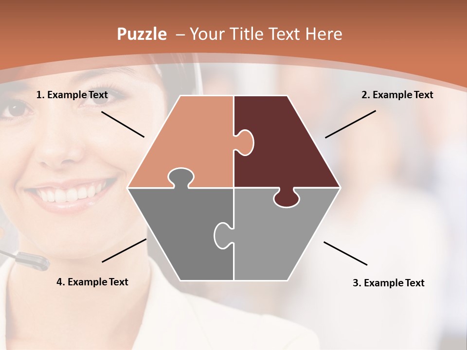 Customer Telemarketing Hispanic PowerPoint Template