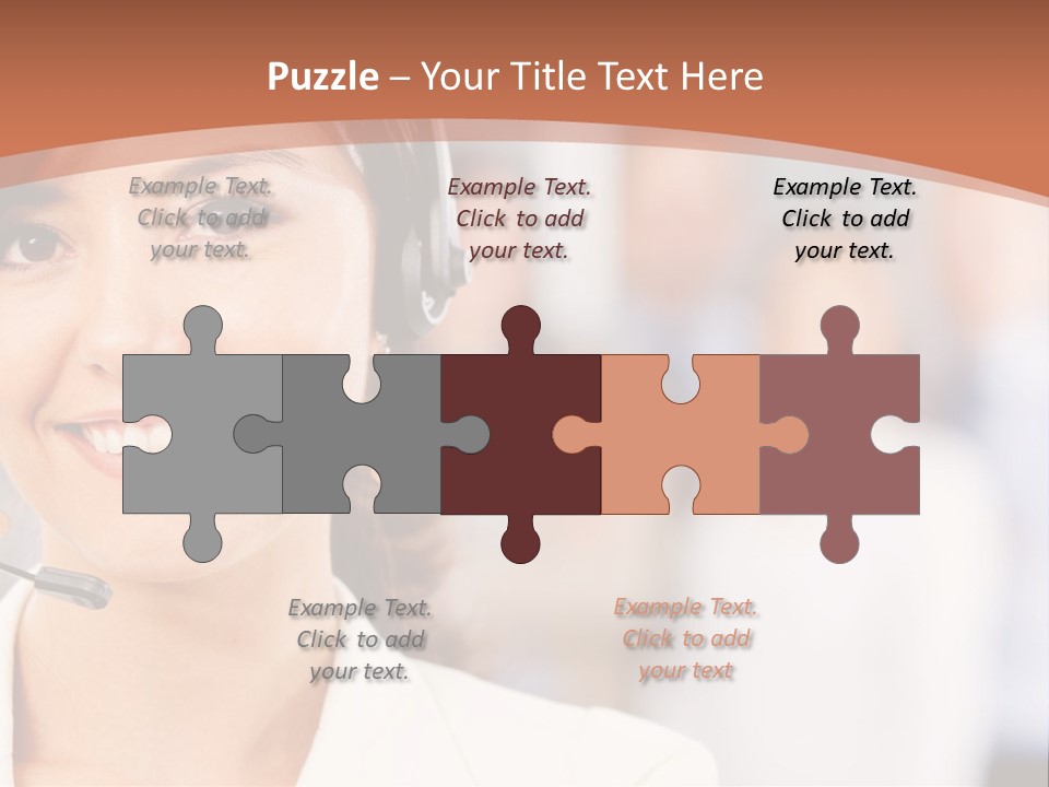 Customer Telemarketing Hispanic PowerPoint Template
