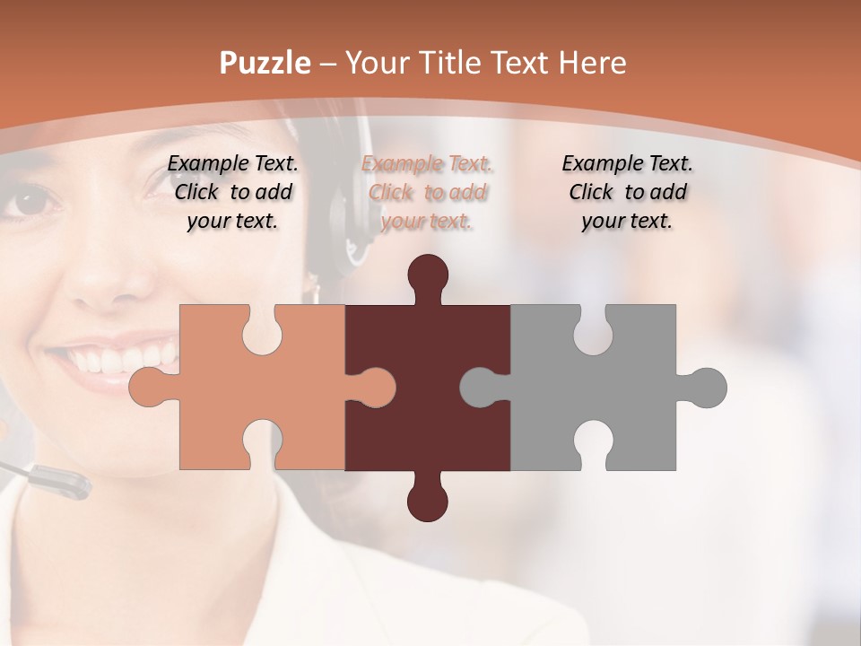 Customer Telemarketing Hispanic PowerPoint Template