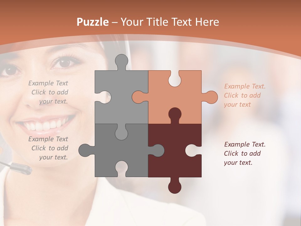 Customer Telemarketing Hispanic PowerPoint Template