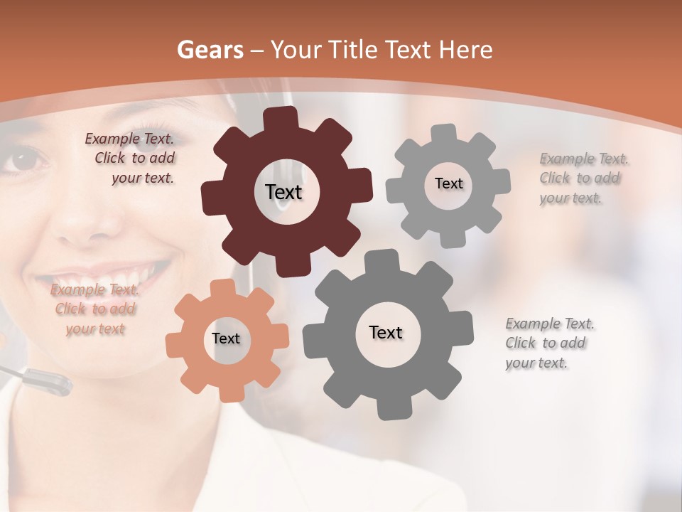 Customer Telemarketing Hispanic PowerPoint Template