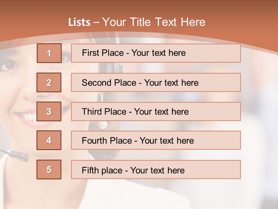 Customer Telemarketing Hispanic PowerPoint Template