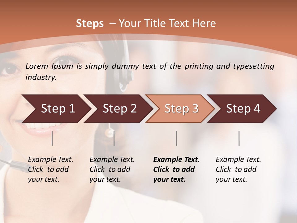 Customer Telemarketing Hispanic PowerPoint Template