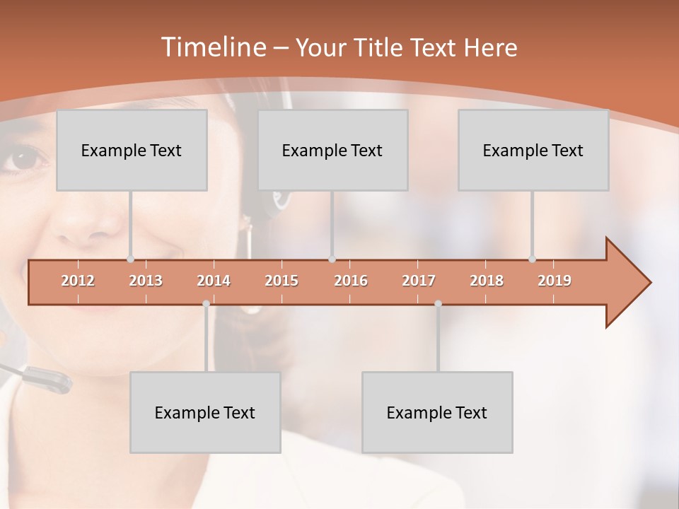 Customer Telemarketing Hispanic PowerPoint Template