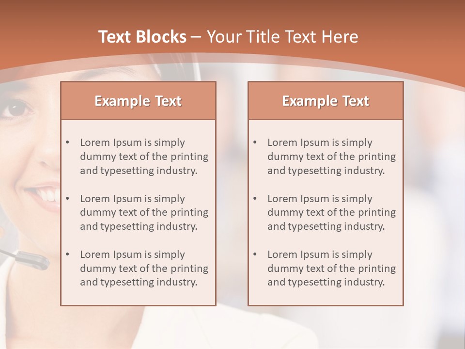 Customer Telemarketing Hispanic PowerPoint Template