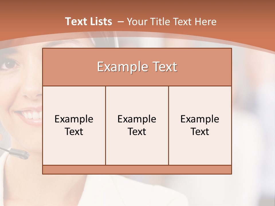 Customer Telemarketing Hispanic PowerPoint Template