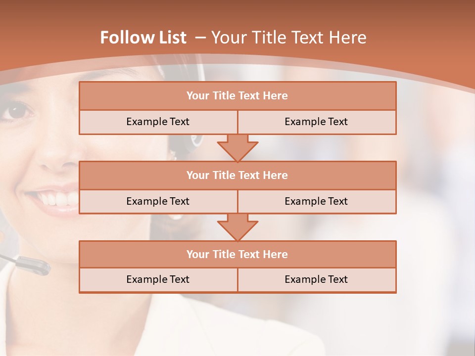 Customer Telemarketing Hispanic PowerPoint Template