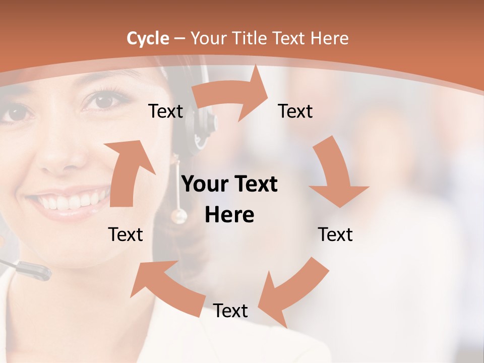 Customer Telemarketing Hispanic PowerPoint Template