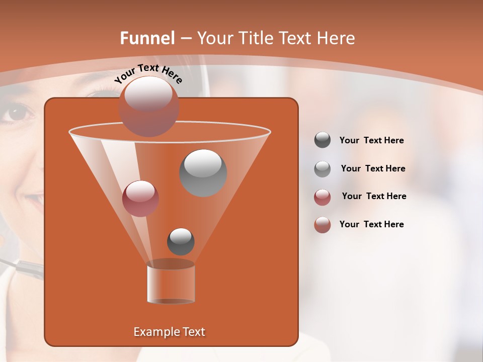 Customer Telemarketing Hispanic PowerPoint Template