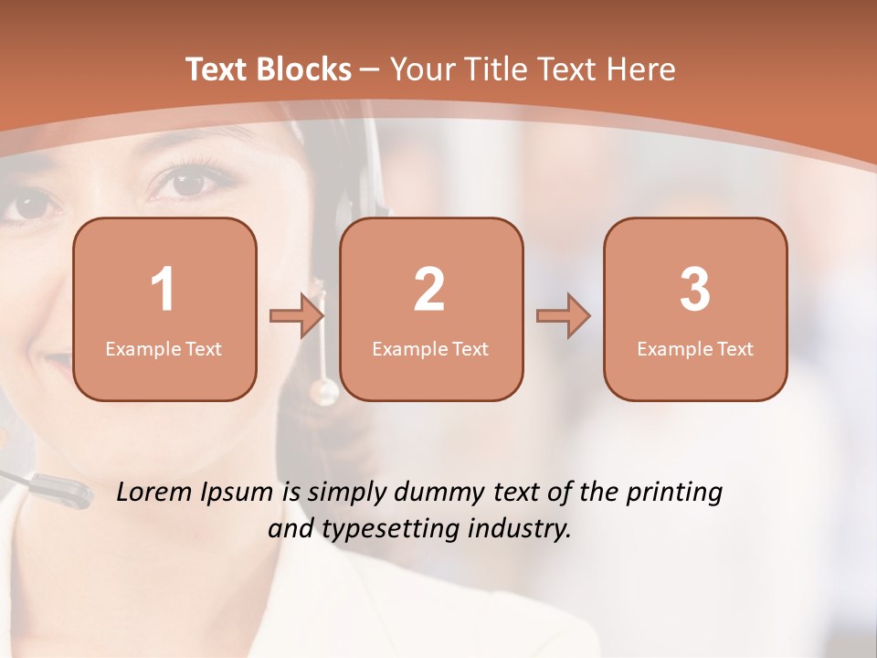 Customer Telemarketing Hispanic PowerPoint Template
