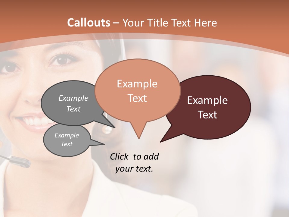Customer Telemarketing Hispanic PowerPoint Template