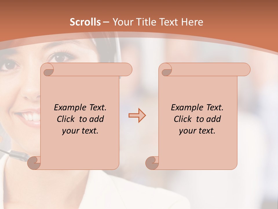 Customer Telemarketing Hispanic PowerPoint Template