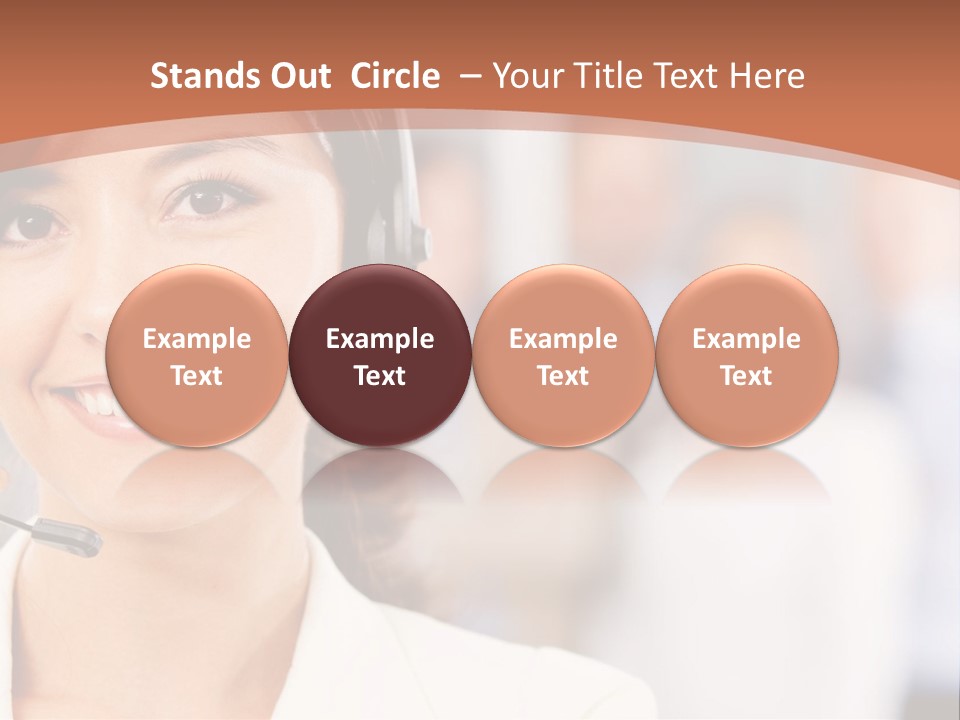 Customer Telemarketing Hispanic PowerPoint Template