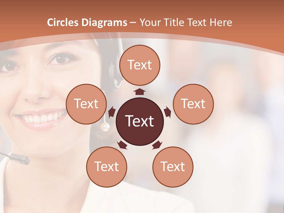 Customer Telemarketing Hispanic PowerPoint Template