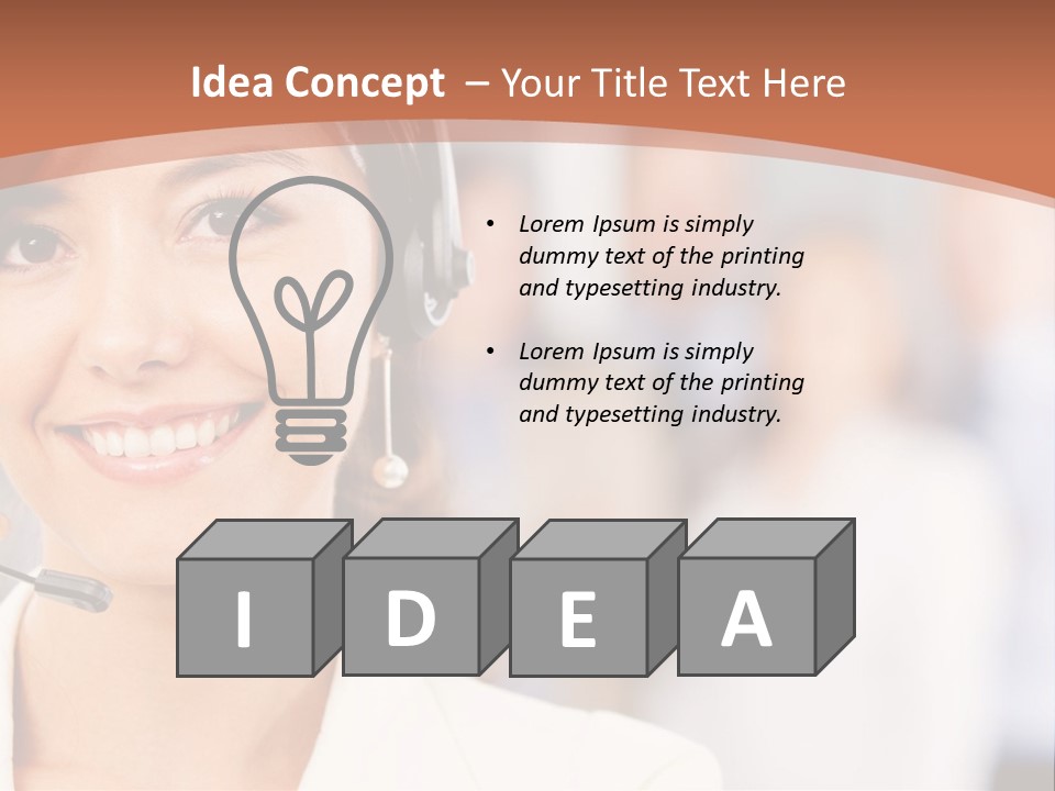Customer Telemarketing Hispanic PowerPoint Template