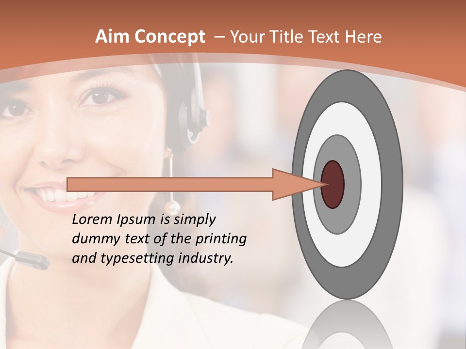 Customer Telemarketing Hispanic PowerPoint Template