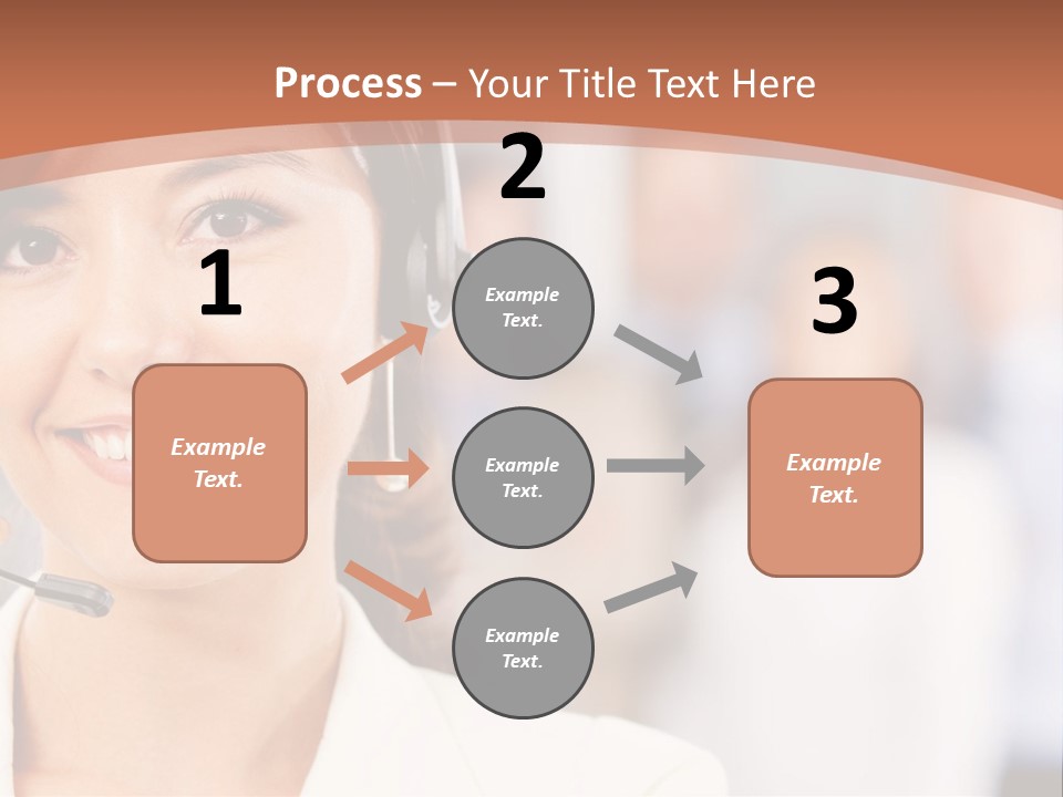 Customer Telemarketing Hispanic PowerPoint Template