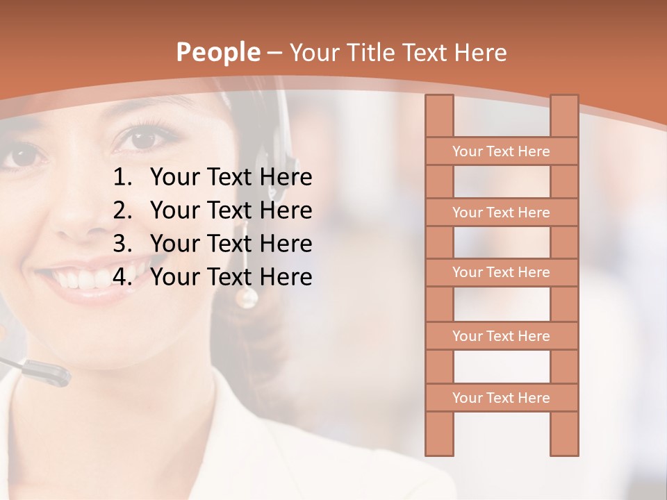 Customer Telemarketing Hispanic PowerPoint Template