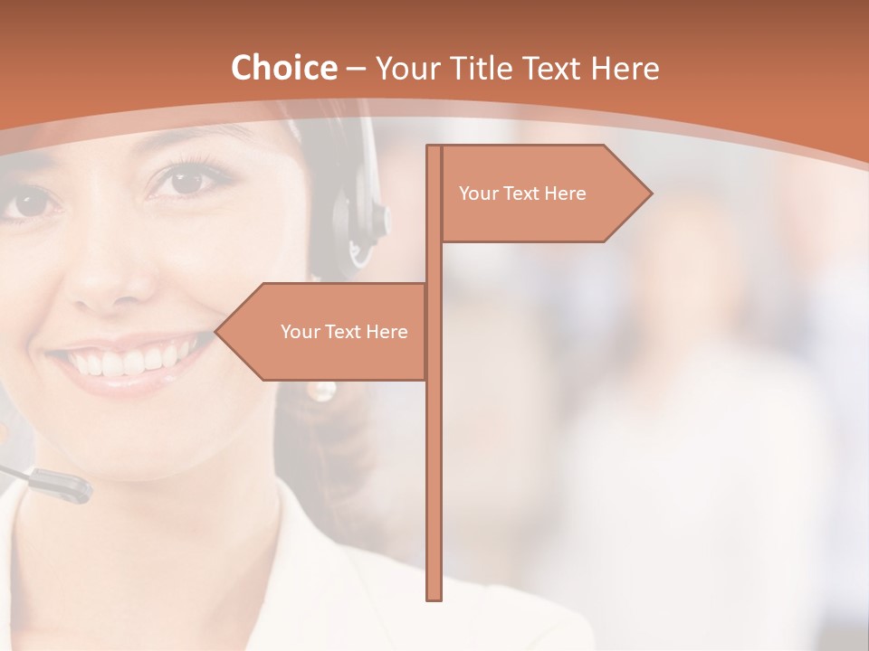 Customer Telemarketing Hispanic PowerPoint Template