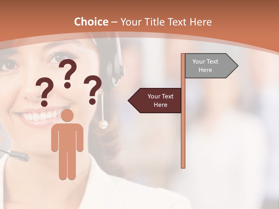 Customer Telemarketing Hispanic PowerPoint Template