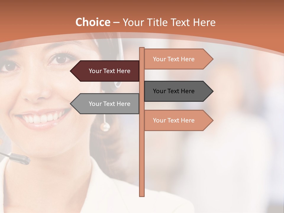 Customer Telemarketing Hispanic PowerPoint Template