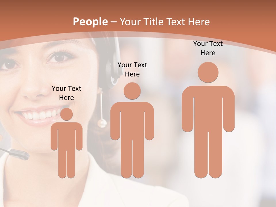 Customer Telemarketing Hispanic PowerPoint Template