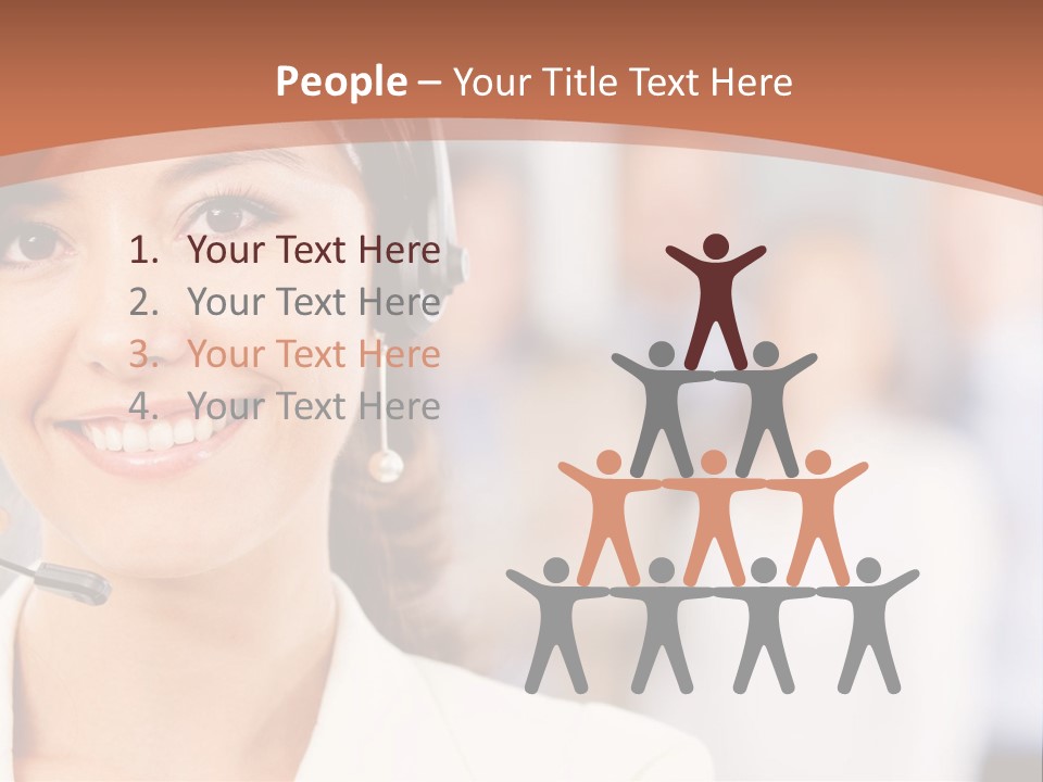 Customer Telemarketing Hispanic PowerPoint Template