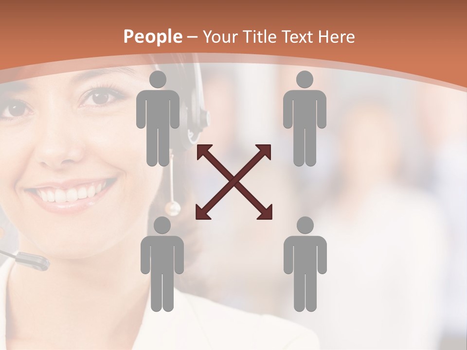 Customer Telemarketing Hispanic PowerPoint Template