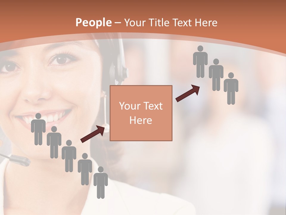 Customer Telemarketing Hispanic PowerPoint Template