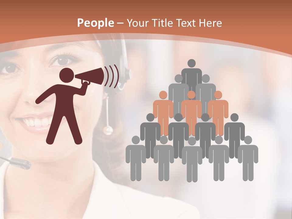 Customer Telemarketing Hispanic PowerPoint Template
