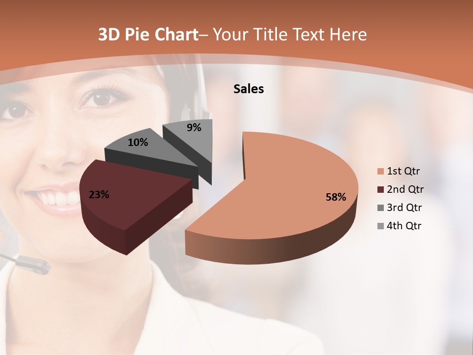 Customer Telemarketing Hispanic PowerPoint Template