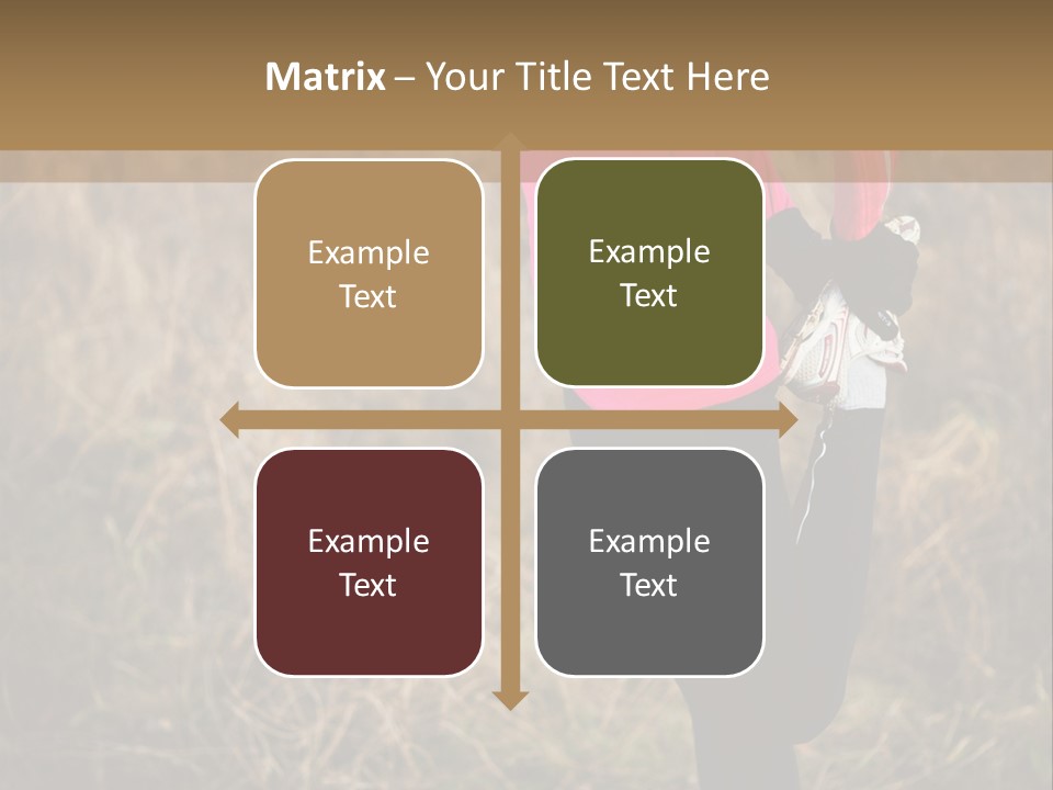 White Sportswear Girl PowerPoint Template