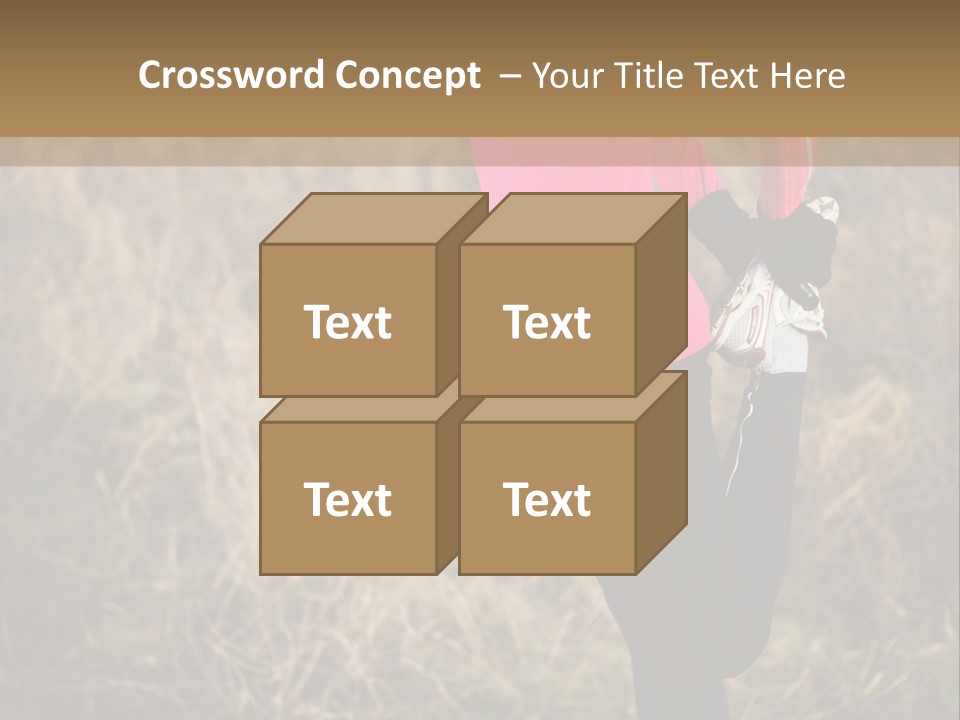 White Sportswear Girl PowerPoint Template