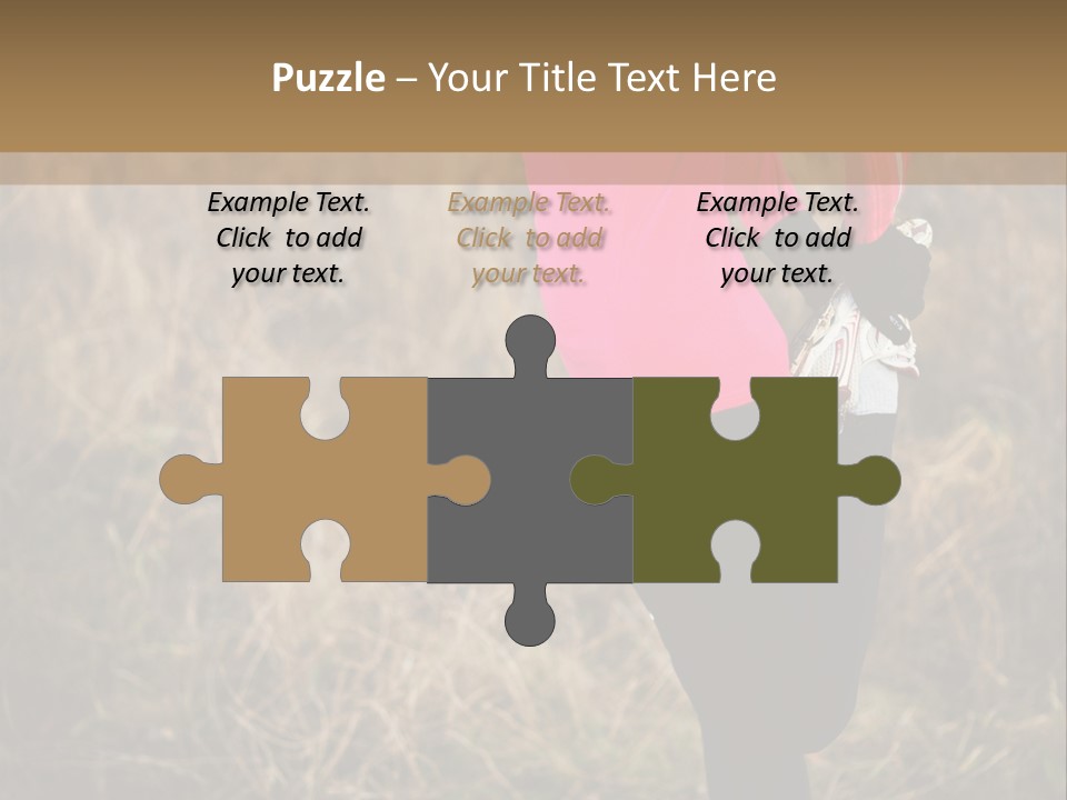 White Sportswear Girl PowerPoint Template