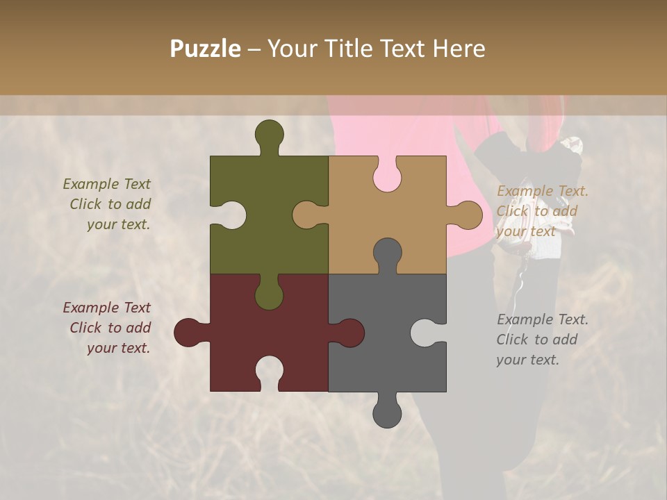 White Sportswear Girl PowerPoint Template