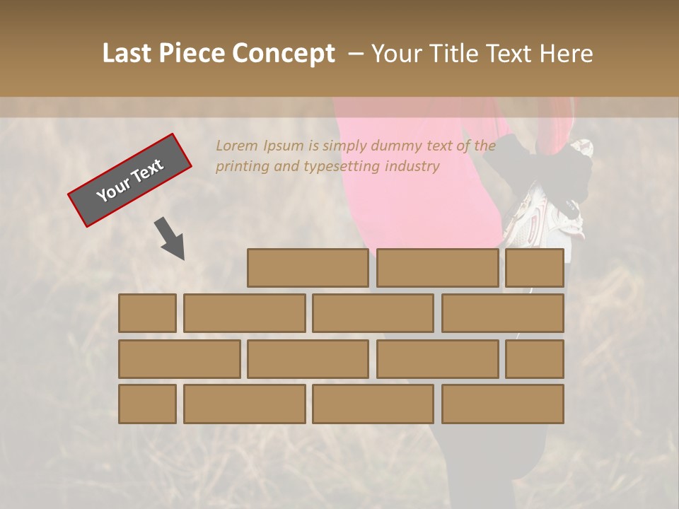 White Sportswear Girl PowerPoint Template