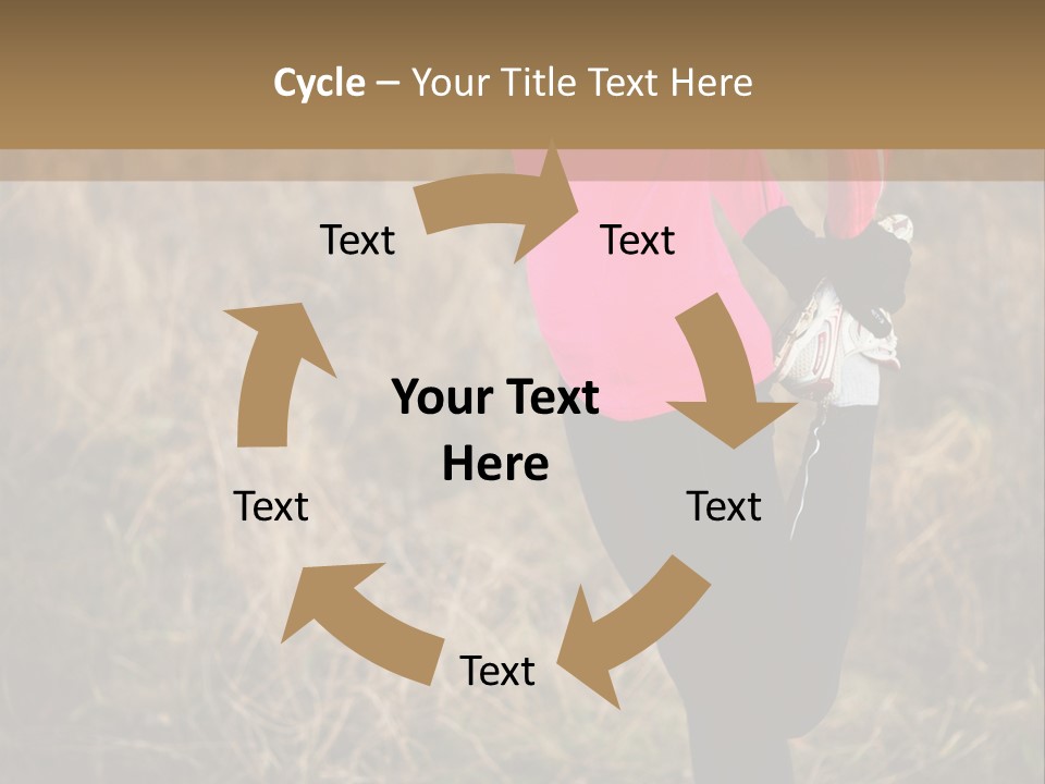 White Sportswear Girl PowerPoint Template