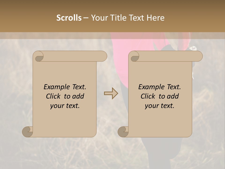 White Sportswear Girl PowerPoint Template